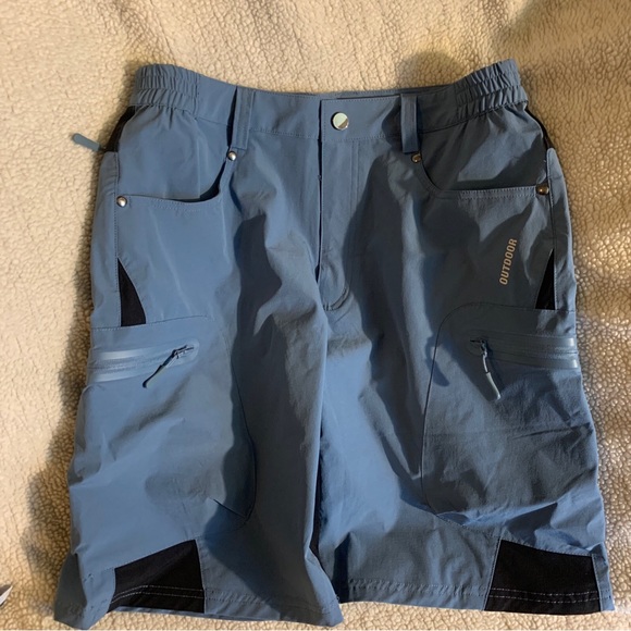 MagcoMsen Outdoor Sport Shorts 32” 5 pockets, belt loops, Blue - Picture 6 of 7